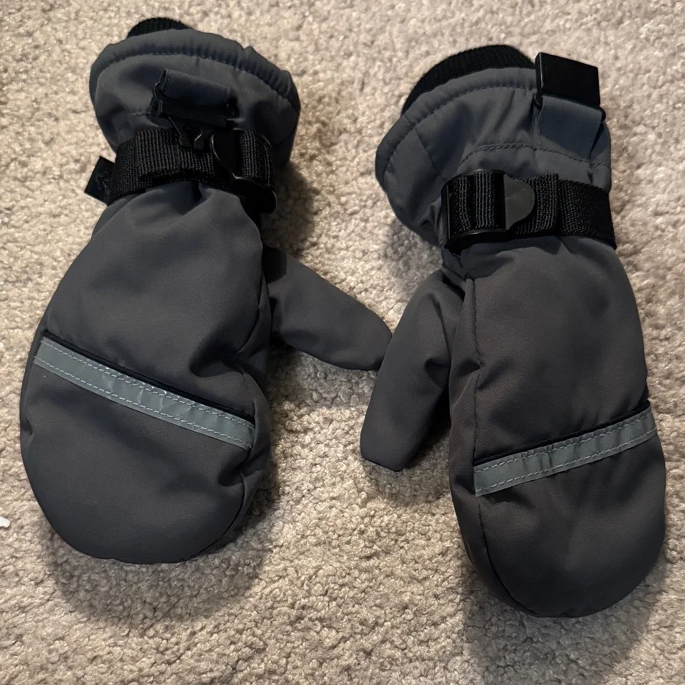 Gray Winter Mittens